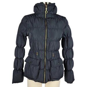 ZARA Basic Feather Down Black Puffer Coat US Size Women's M